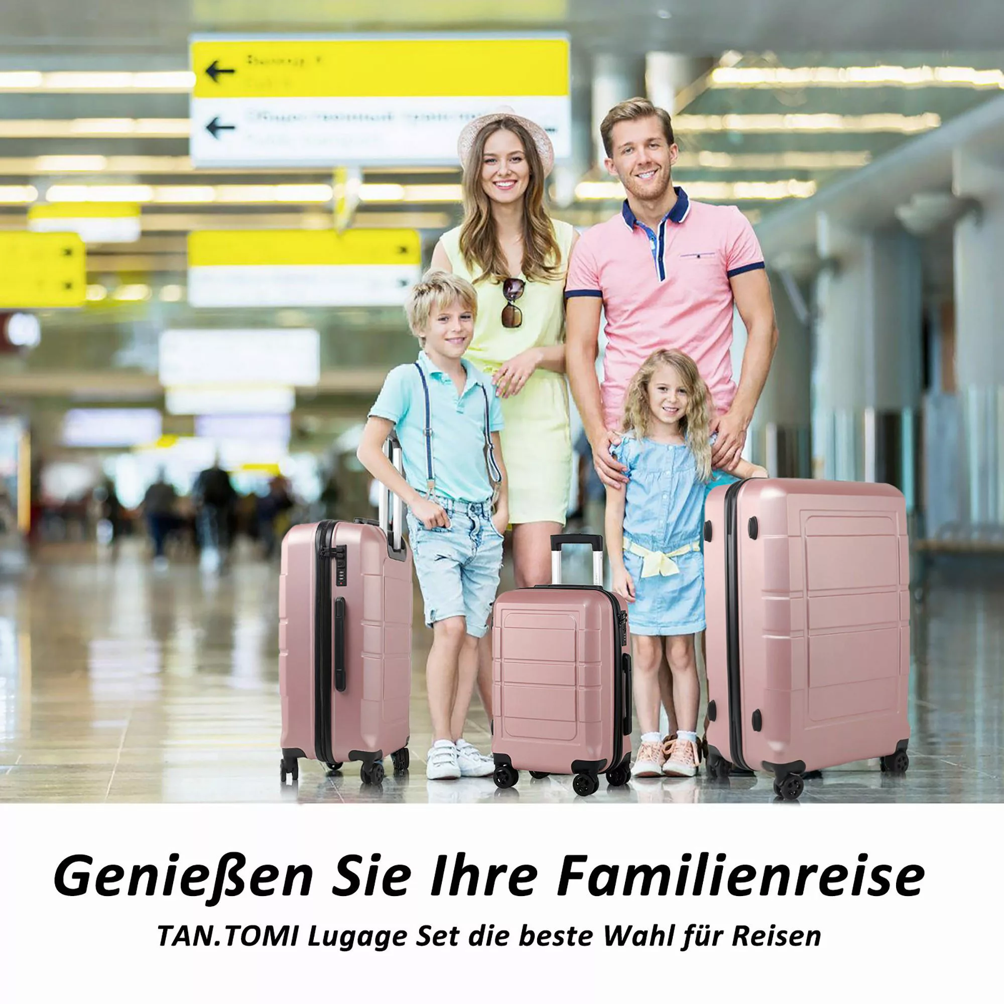 TAN.TOMI Handgepäckkoffer Trolley Hartschalenkoffer Hard Shell günstig online kaufen