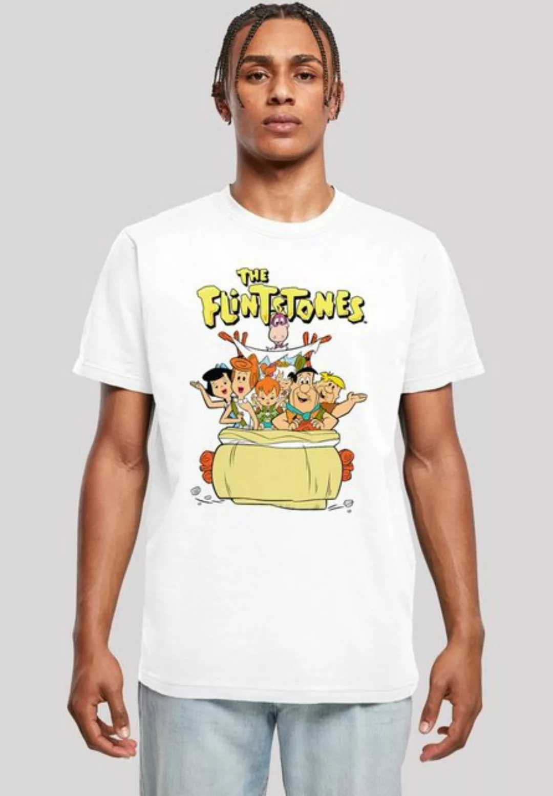 F4NT4STIC T-Shirt Die Familie Feuerstein The The Ride Print günstig online kaufen