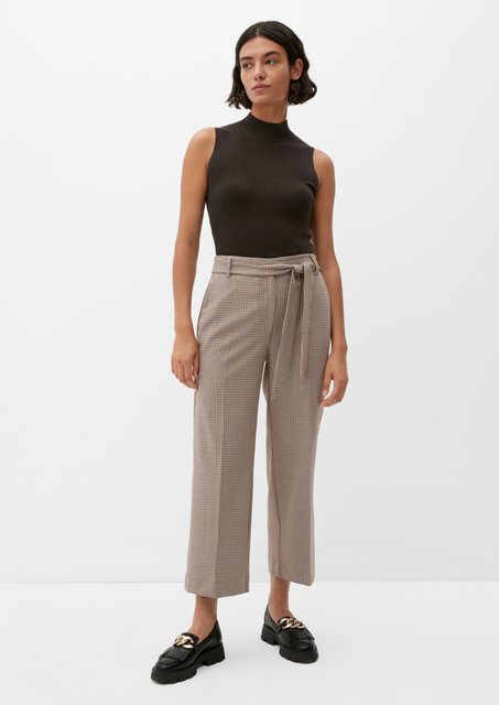 s.Oliver BLACK LABEL 7/8-Hose Culotte mit Bindegürtel günstig online kaufen