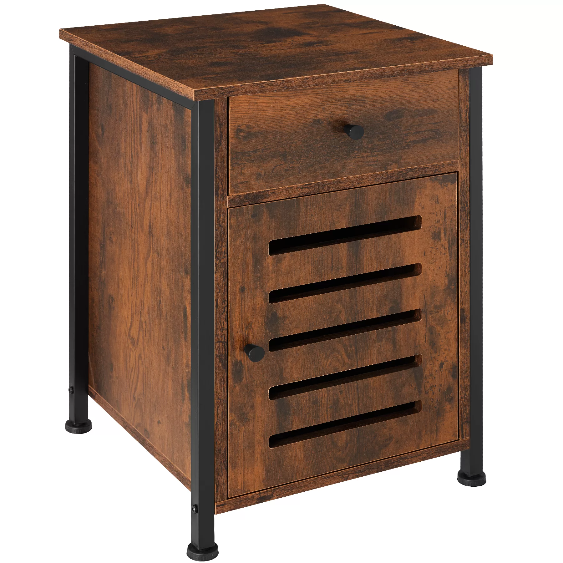Nachttisch Waterford 40x42x60,5cm - Industrial Holz dunkel, rustikal günstig online kaufen