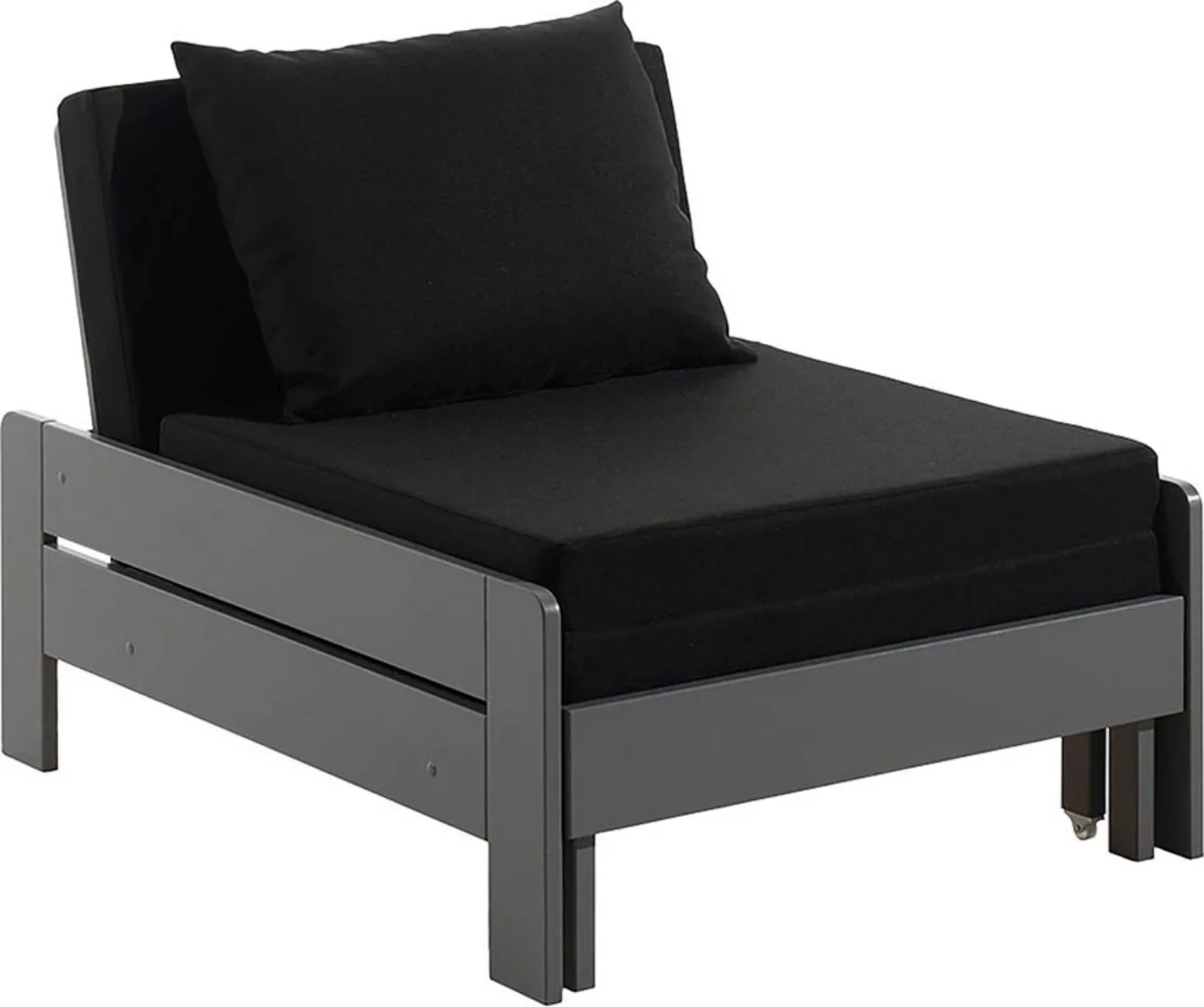 Vipack Jugendbett »Pino, Sessel mit Auszugfunktion und Auflage«, (B/H/T ca. günstig online kaufen