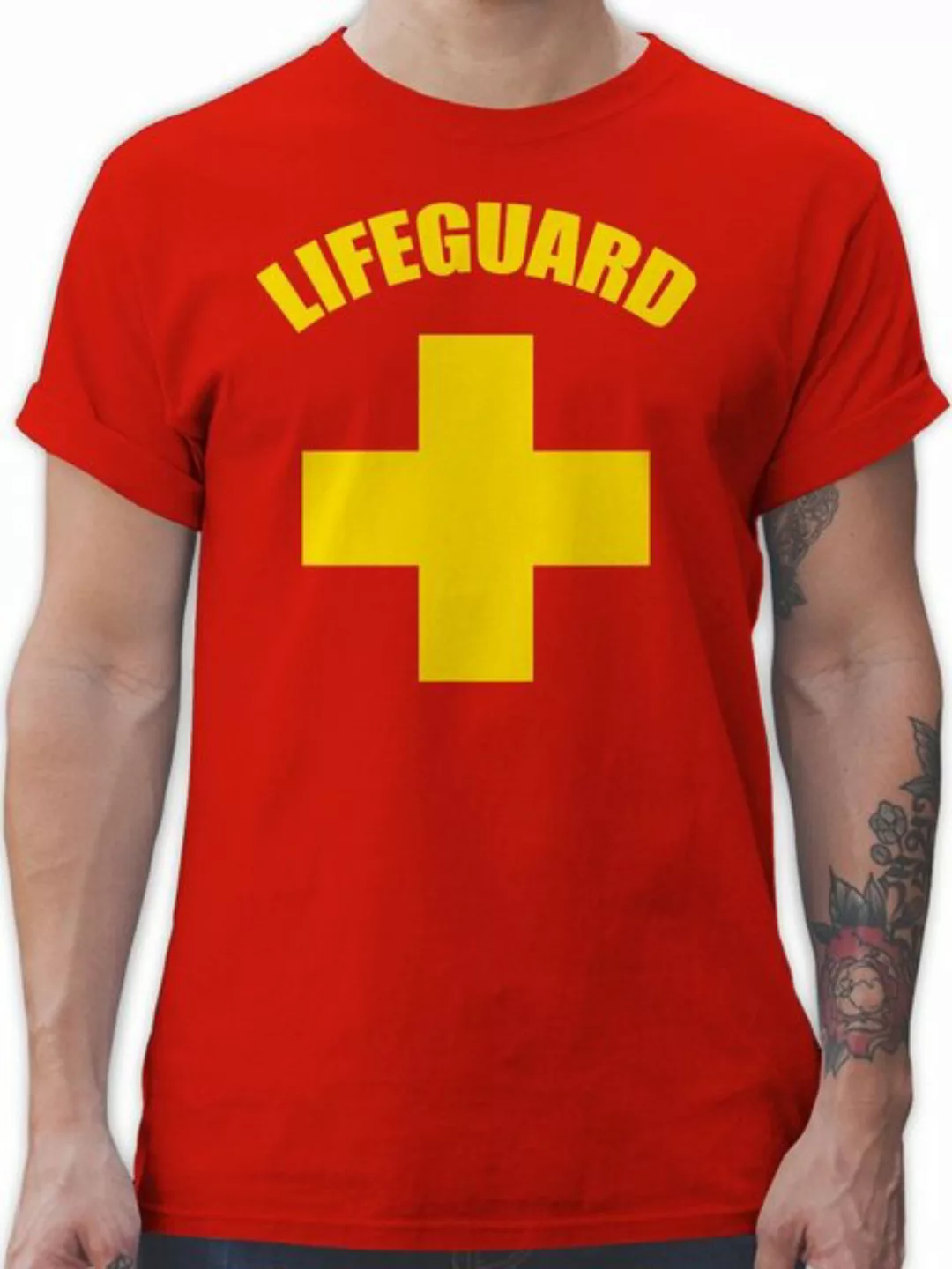 Shirtracer T-Shirt Lifeguard I Rettungsschwimmer I Wasserrettung I Baywatch günstig online kaufen