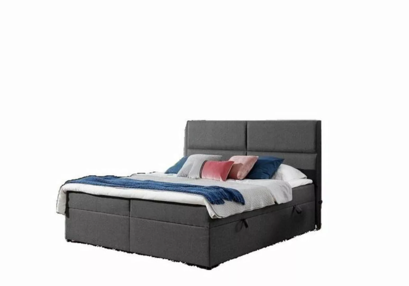 JVmoebel Bett Designer Bett Chesterfield Textil Hotel Betten Doppel Schlafz günstig online kaufen