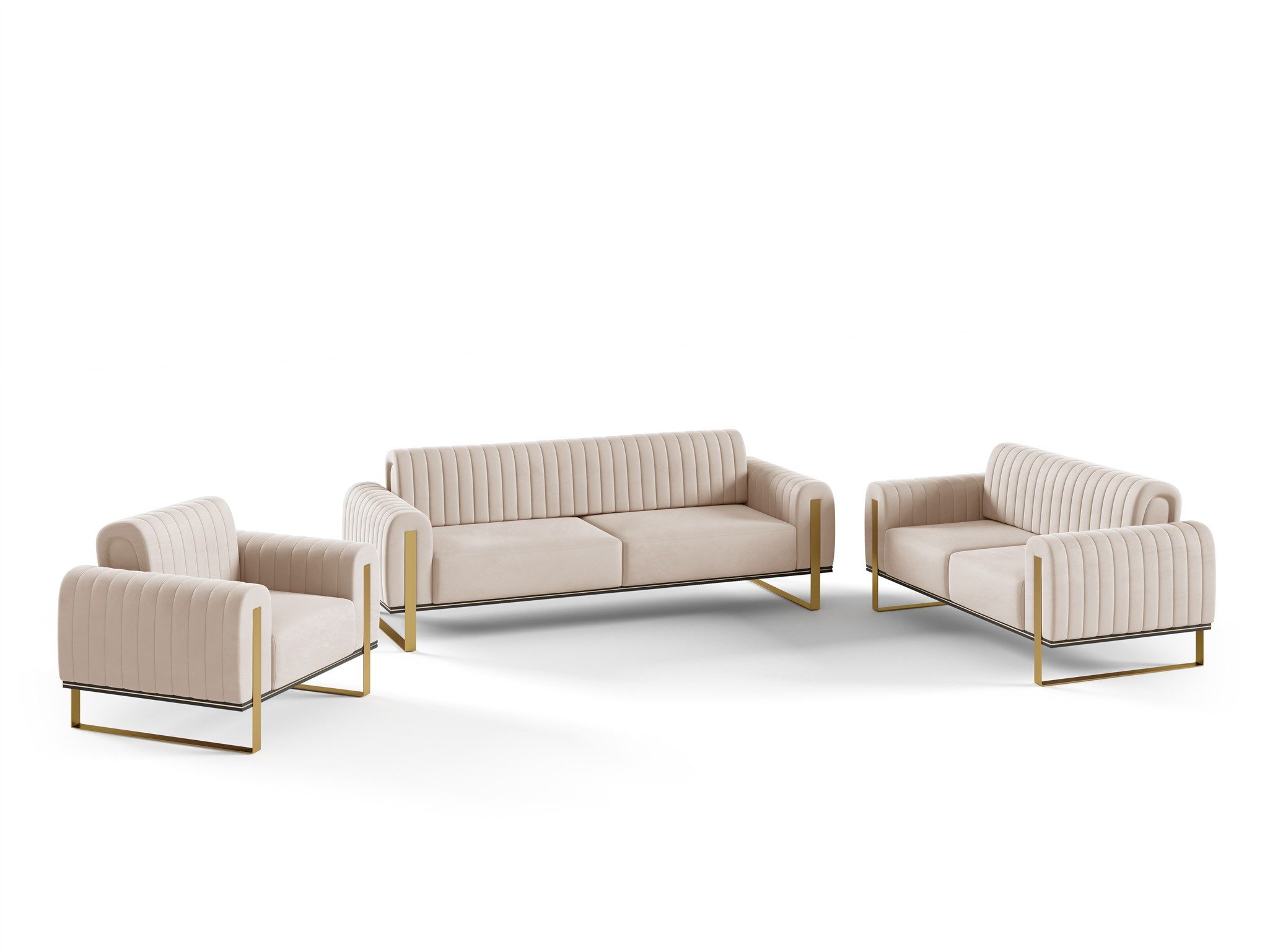 Fun Möbel Polstergarnitur Sofaset Designersofas FUN günstig online kaufen