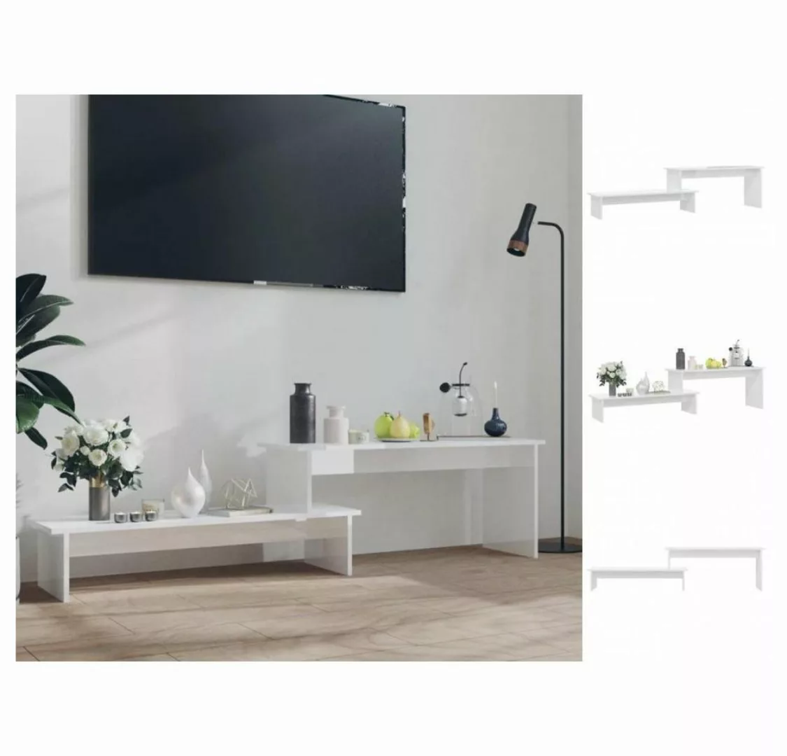 vidaXL TV-Schrank TV-Schrank Hochglanz-Weiß 180x30x43 cm Spanplatte Lowboar günstig online kaufen