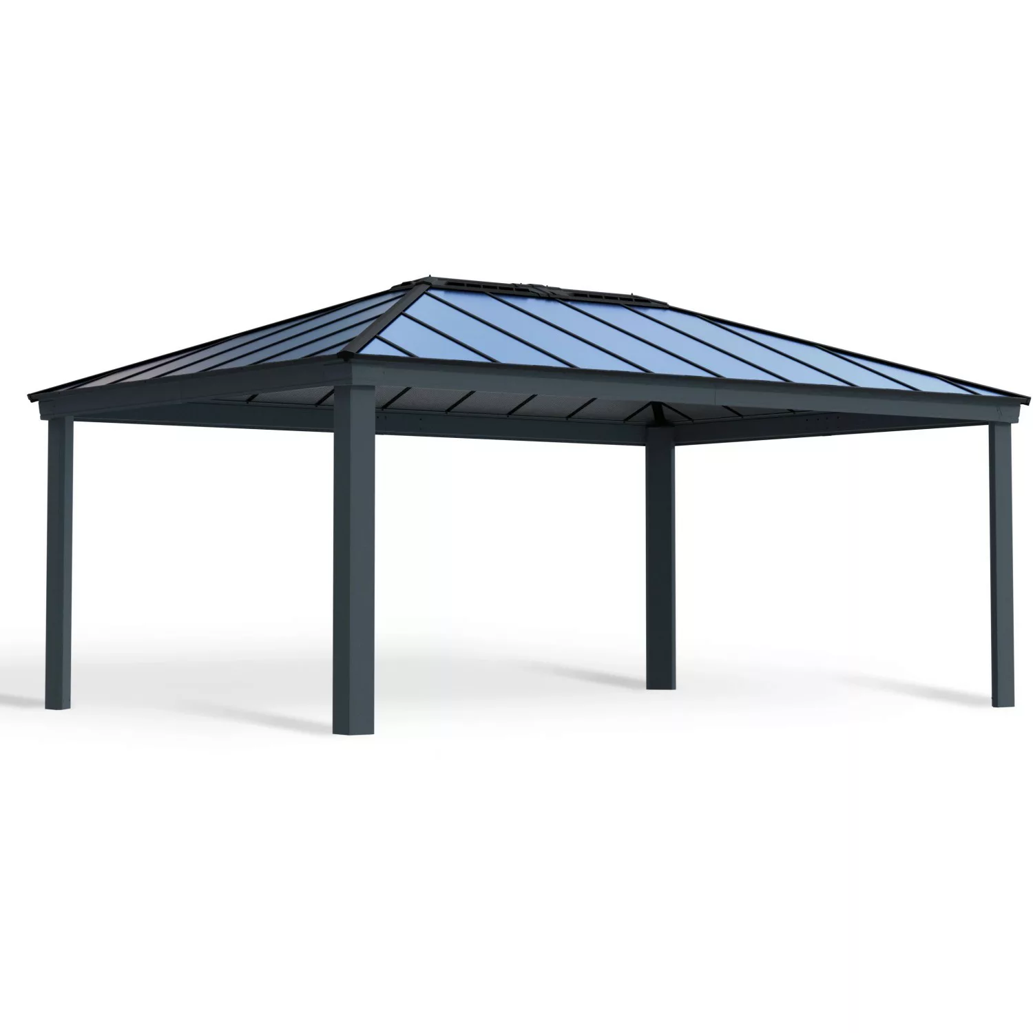 Palram - Canopia Dallas Garden Gazebo 306,7 cm x 611 cm x 425 cm Anthrazit günstig online kaufen