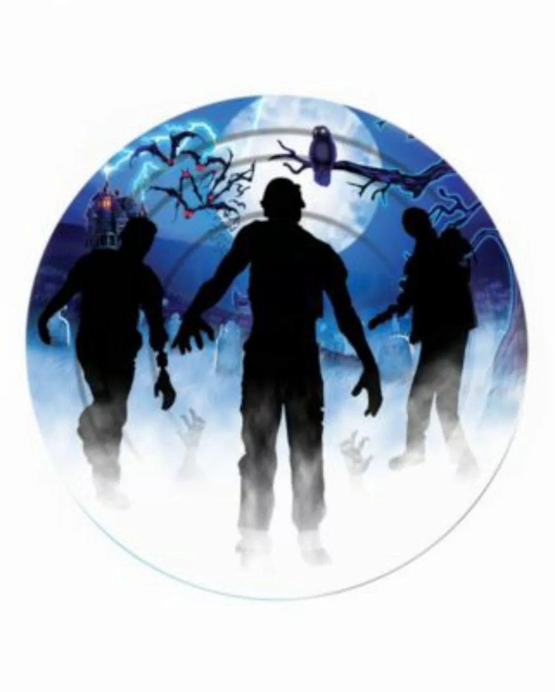 Zombie Party Pappteller 8 Stück Halloween & Motto Party Partydeko blau  Kin günstig online kaufen