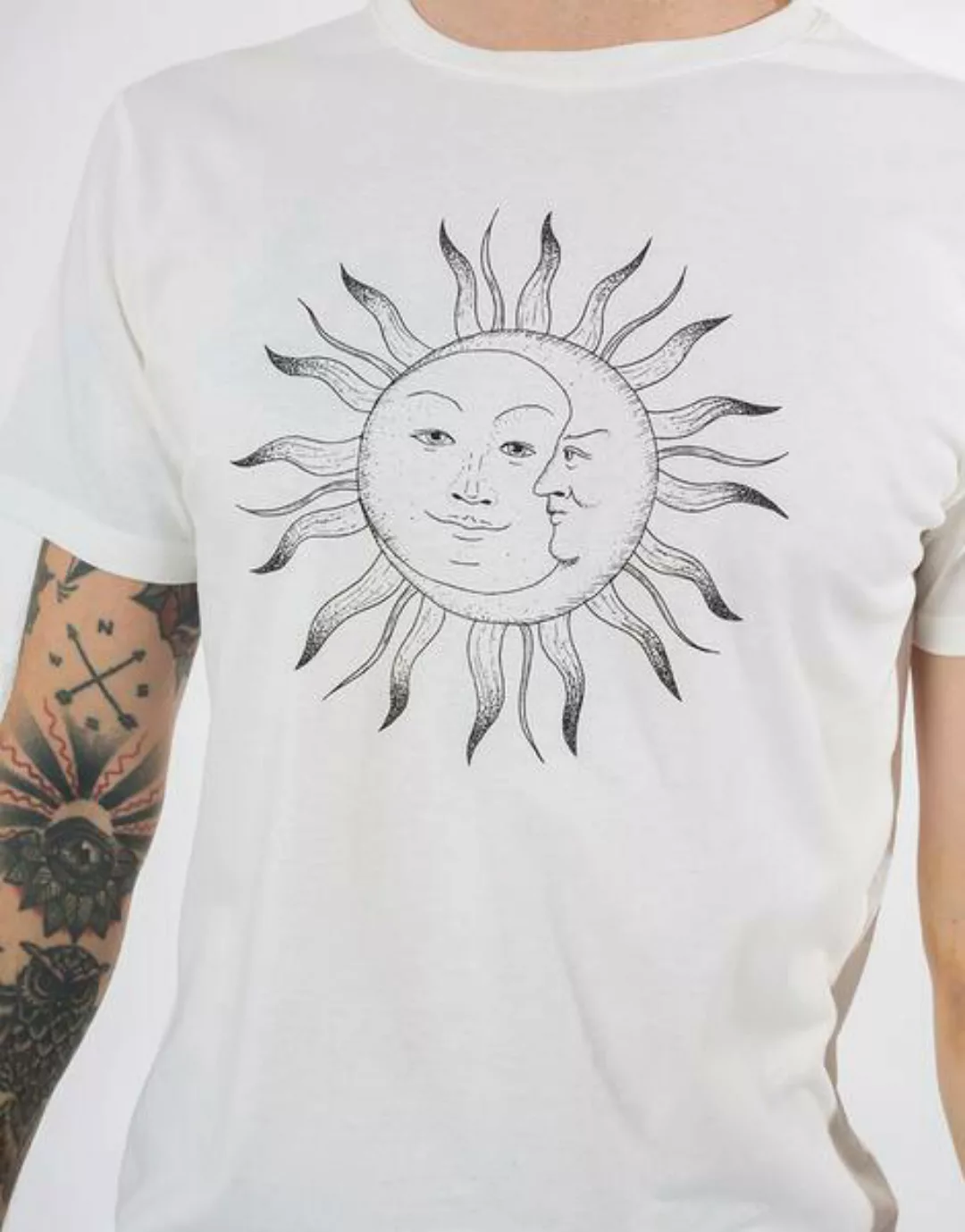 Bio T-shirt "Sonne Mond White" günstig online kaufen