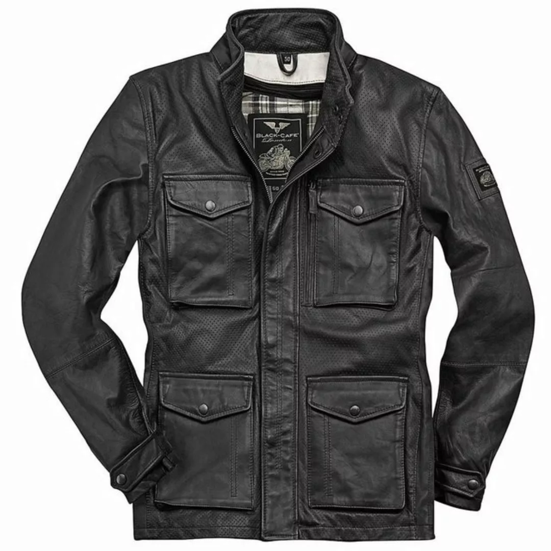 Black-Cafe London Motorradjacke Manhattan Lederjacke günstig online kaufen