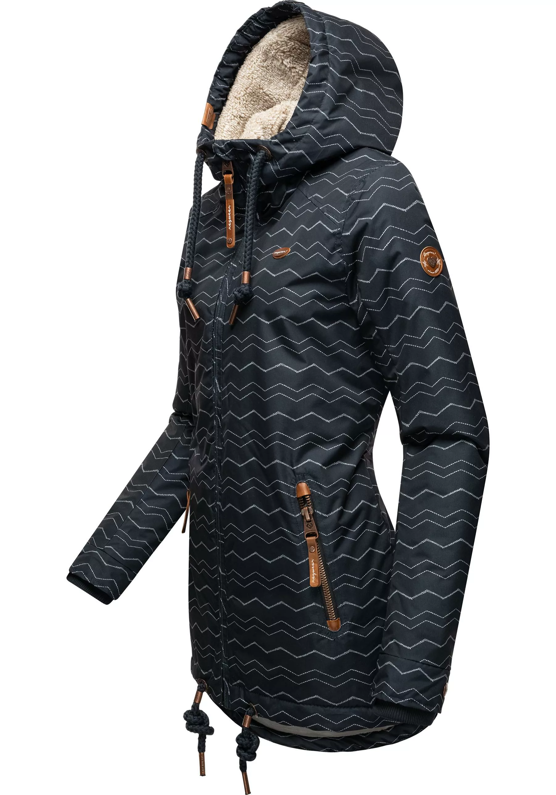 Ragwear Winterjacke Zuzka Winter Wasserdichter Winterparka mit Teddyfleece günstig online kaufen