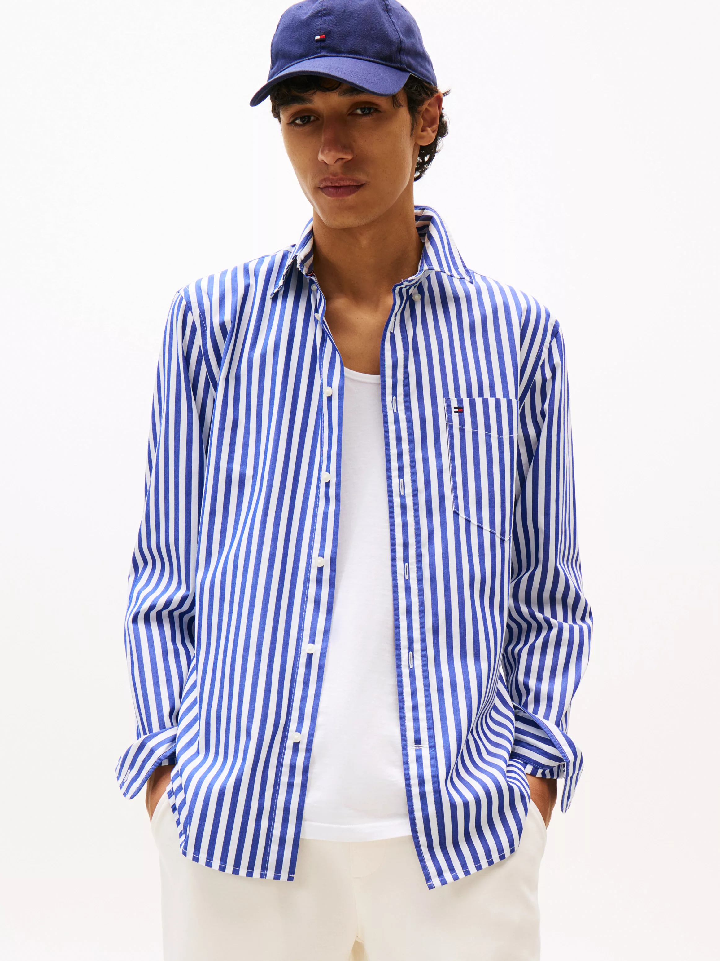 Tommy Hilfiger Langarmhemd "FLEX POPLIN BOLD STRIPE SHIRT" günstig online kaufen