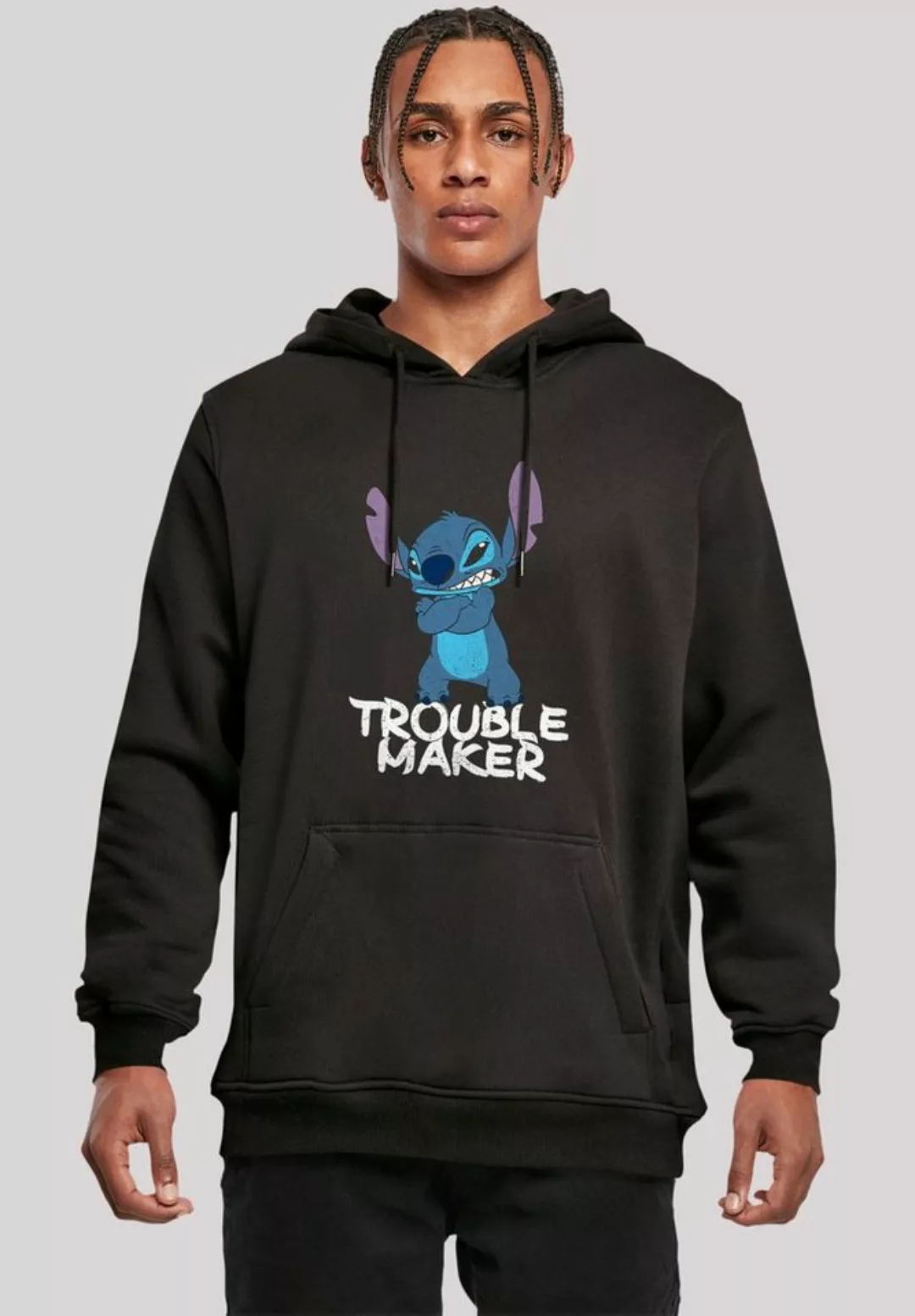 F4NT4STIC Kapuzenpullover "Disney Lilo & Stitch Trouble Maker Hooded Sweate günstig online kaufen