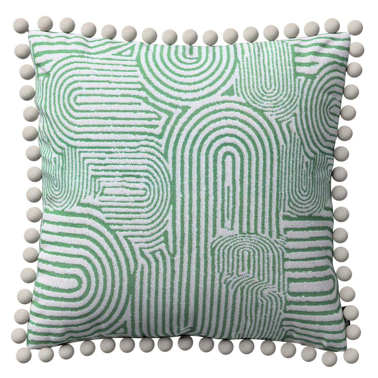 Kissenhülle Wera mit Bommeln, mintgrün-ecru, 45 x 45 cm, Cosy Home (144-81) günstig online kaufen