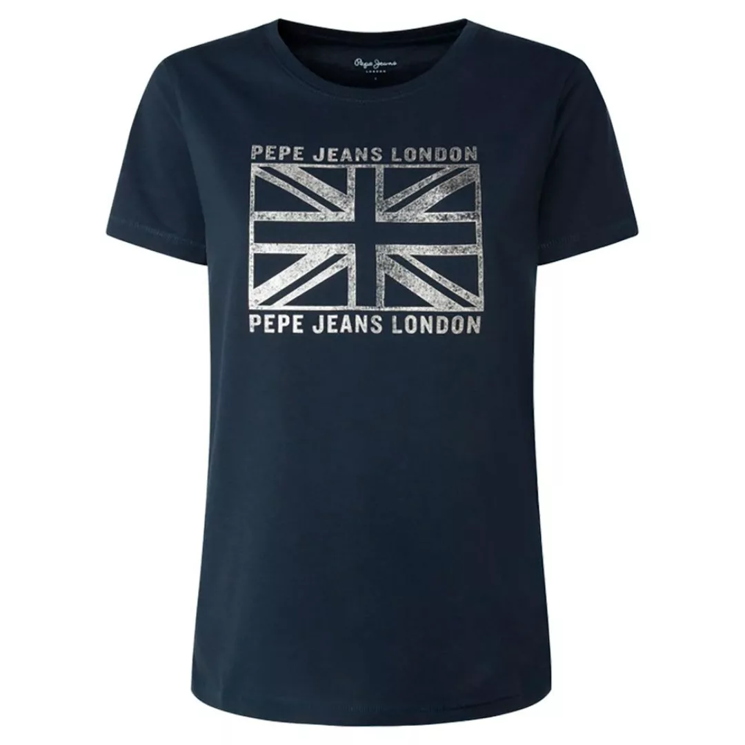 Pepe Jeans Zeldas Kurzärmeliges T-shirt L Navy günstig online kaufen