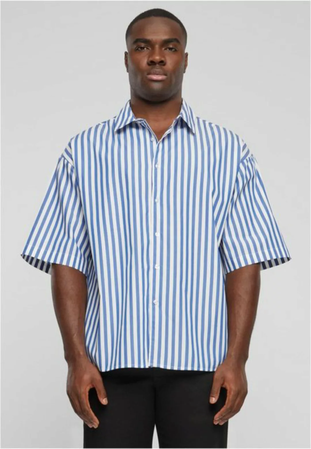 URBAN CLASSICS Langarmhemd Striped Short Sleeve Summer Shirt günstig online kaufen