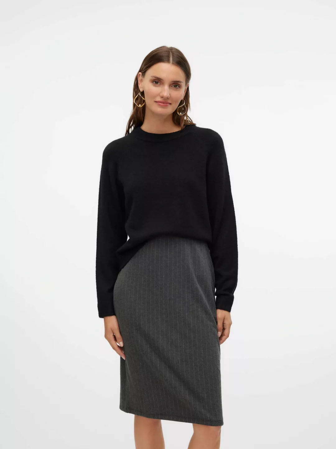 Vero Moda Rundhalspullover "VMFILUCA LS O-NECK PULLOVER GA NOOS" günstig online kaufen