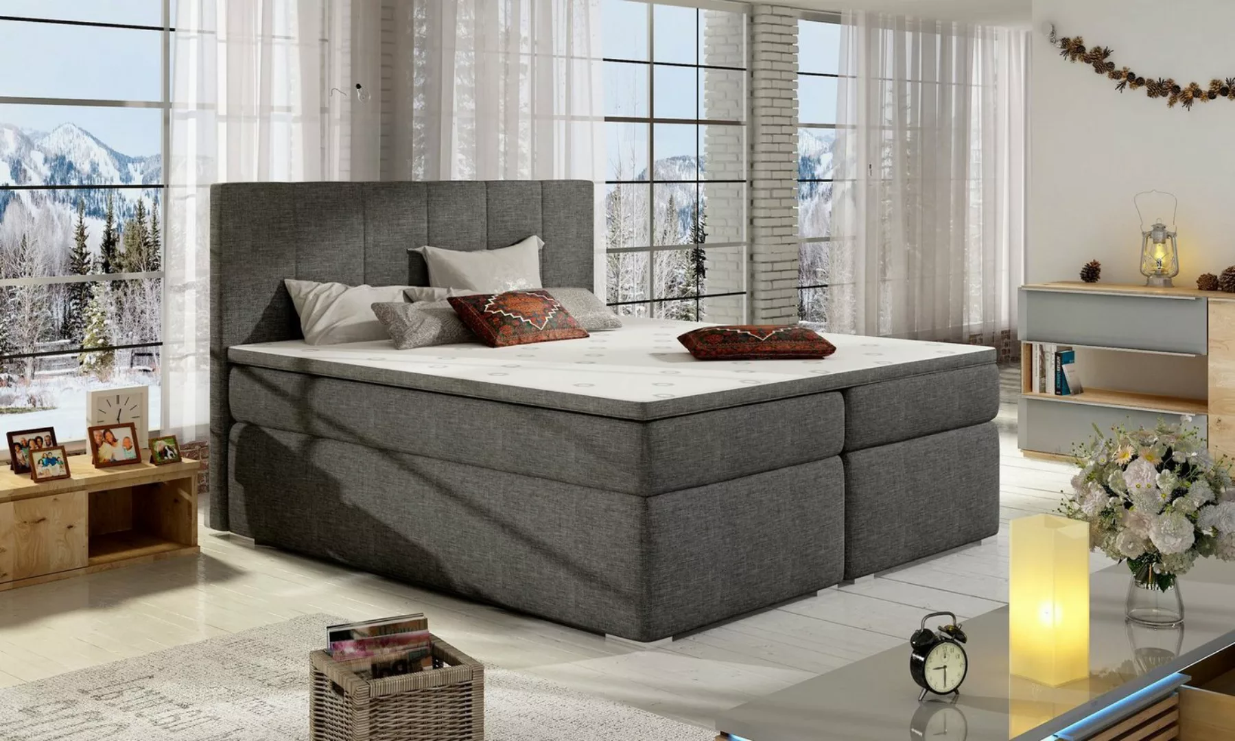 Best for Home Boxspringbett Bolero, Bonellfederkern, Bettkasten, Topper günstig online kaufen