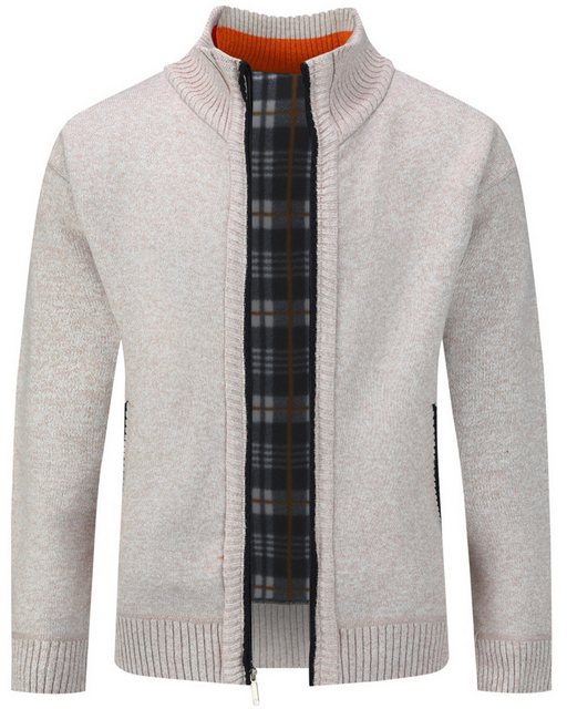 Allthemen Cardigan Gefüttert Cardigan Grobstrick Pullover Warm Übergangsjac günstig online kaufen