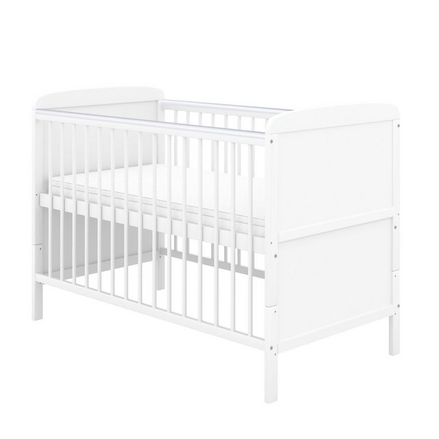 Baby-Delux Babybett Natalie, Kinderbett Gitterbett 140x70 weiß mit Beißschi günstig online kaufen