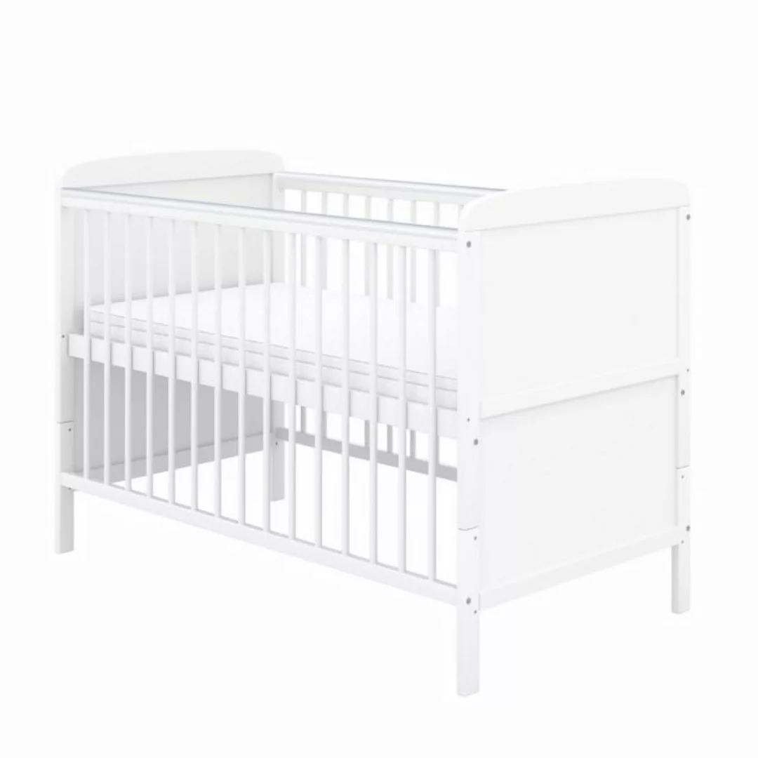 Baby-Delux Babybett Natalie, Kinderbett Gitterbett 140x70 weiß mit Beißschi günstig online kaufen