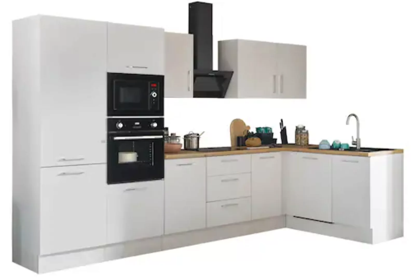 BASIC by Balculina Winkelküche "Turin", Stellbreite 340x175 cm, wahlweise m günstig online kaufen