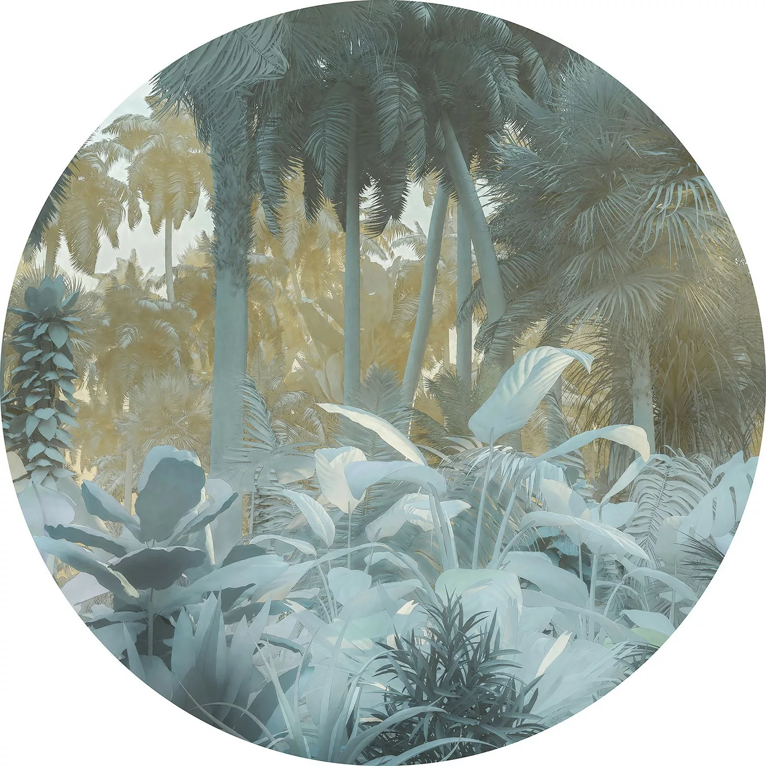 Komar Vlies Fototapete Exotic Jungle Selbstklebend Ø 125 cm günstig online kaufen