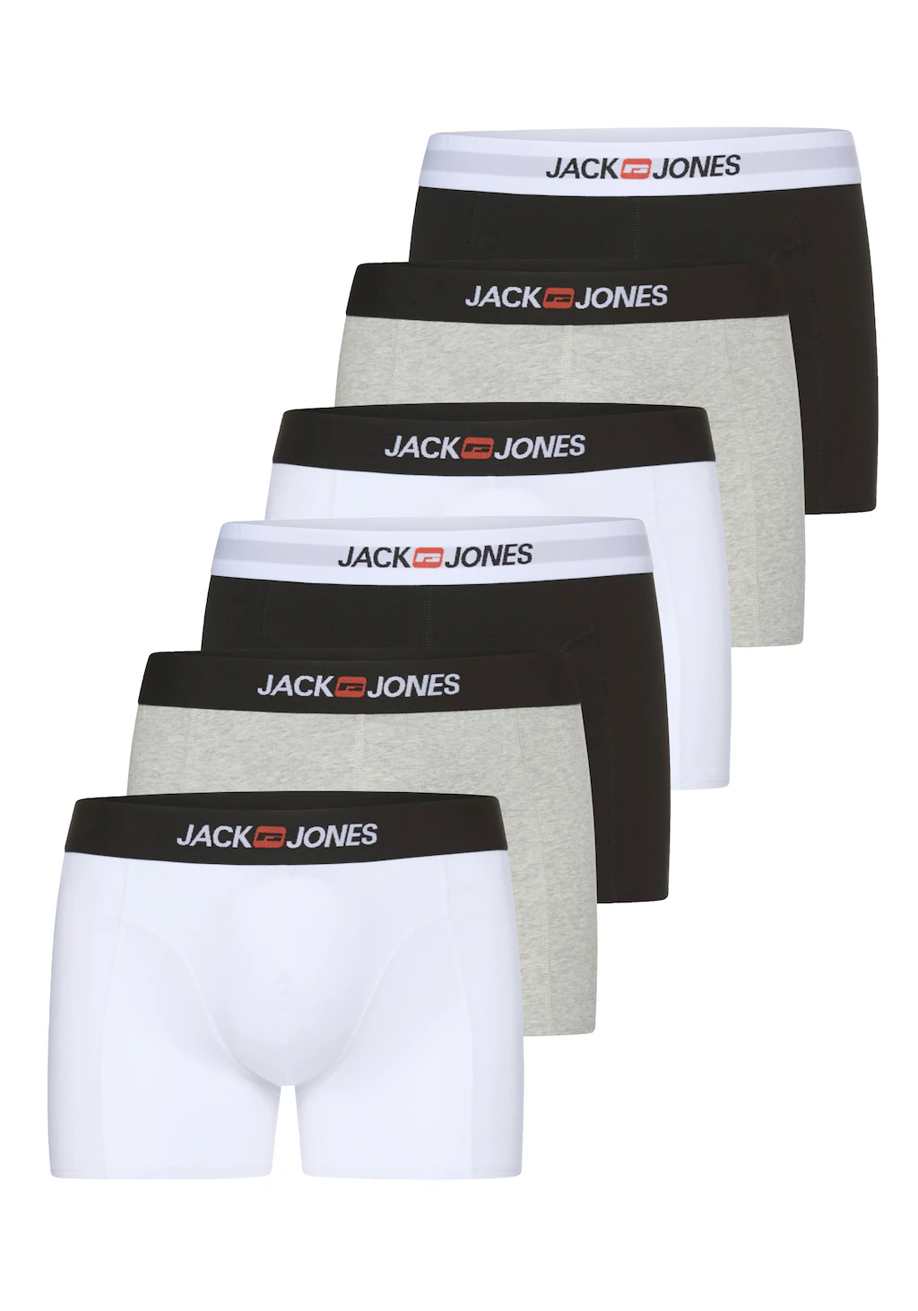 Jack & Jones Trunk "JACOLD – Boxershorts mit farbigem Bund im 6er-Pack", (P günstig online kaufen