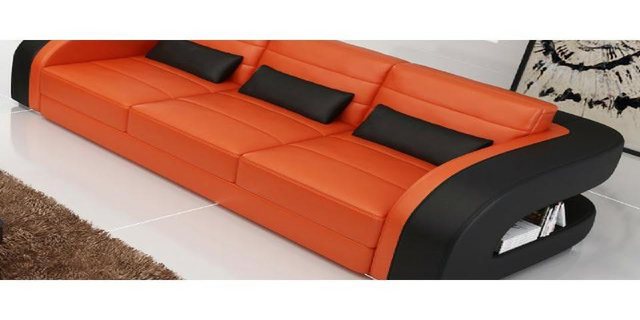 Xlmoebel Sofa Ledersofa Couch mit Designer Sofas 3+2+1 Sitzgarnitur Wohnlan günstig online kaufen