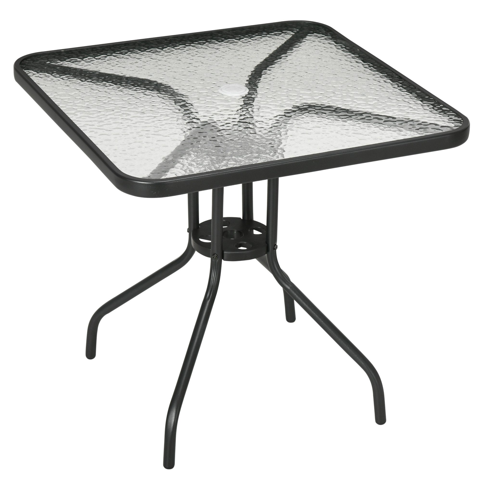 Outsunny Gartentisch aus Metall, 76x76 cm, günstig online kaufen
