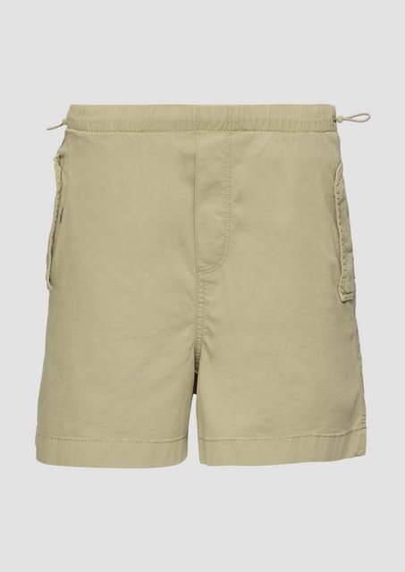 QS Shorts Lässige Shorts aus Baumwolltwill Gummizug, Garment Dye günstig online kaufen