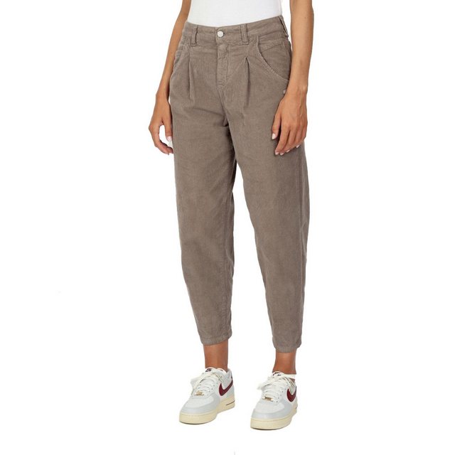 GANG Cordhose 94SILVIA CROPPED balloon fit - light taupe günstig online kaufen