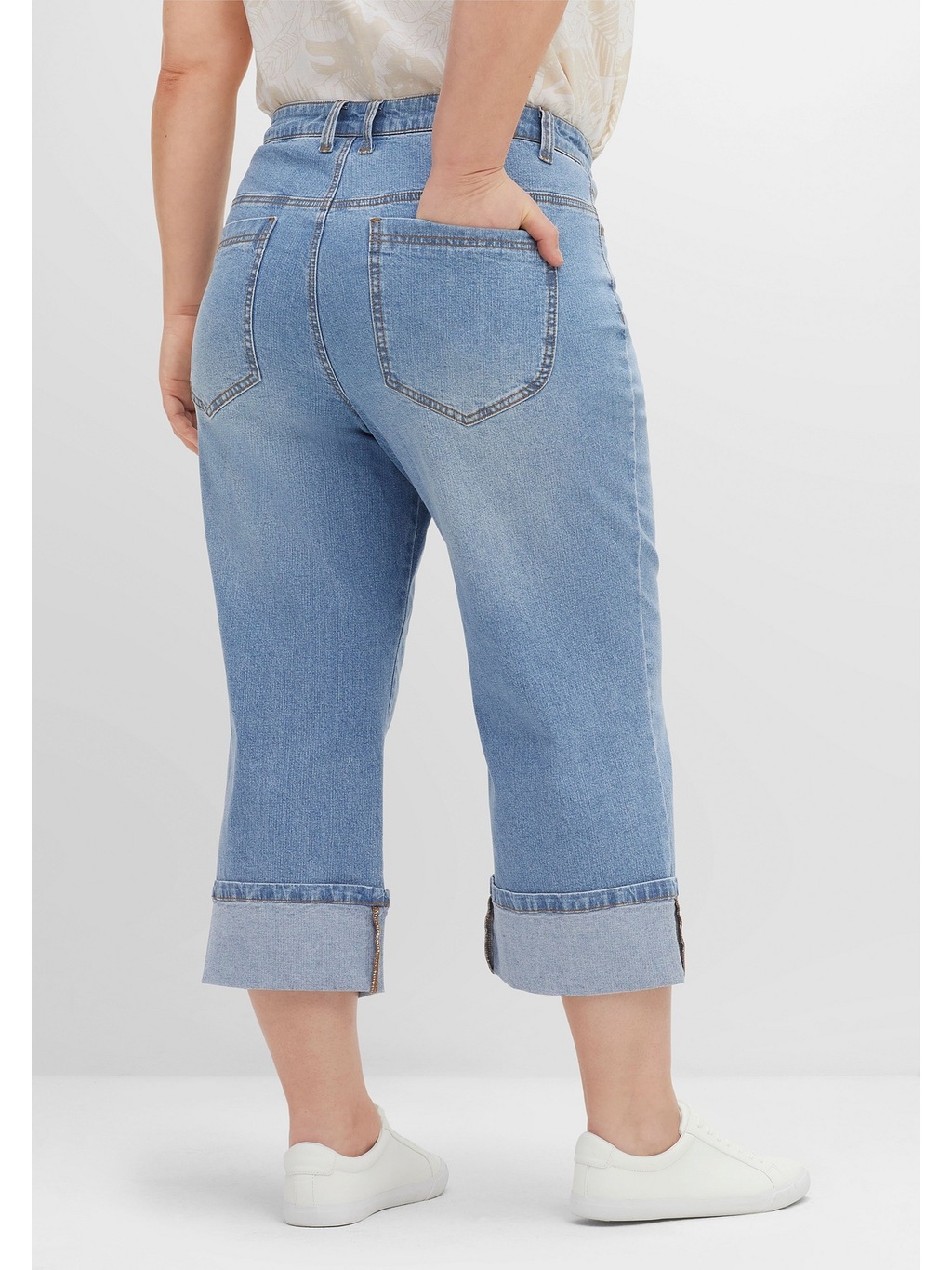 Sheego 3/4-Jeans "Große Größen" günstig online kaufen