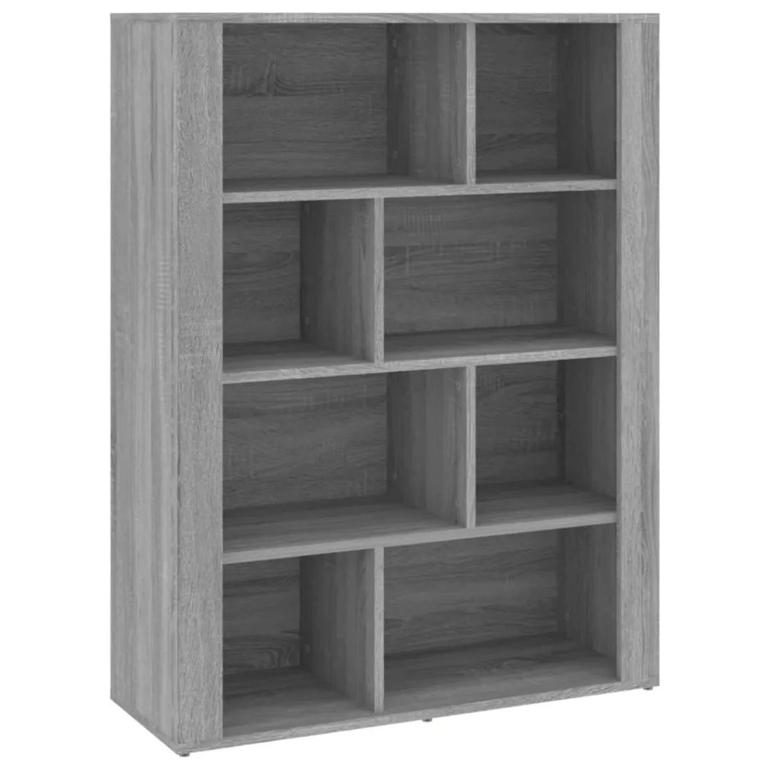 Vidaxl Sideboard Grau Sonoma 80x30x106 Cm Holzwerkstoff günstig online kaufen