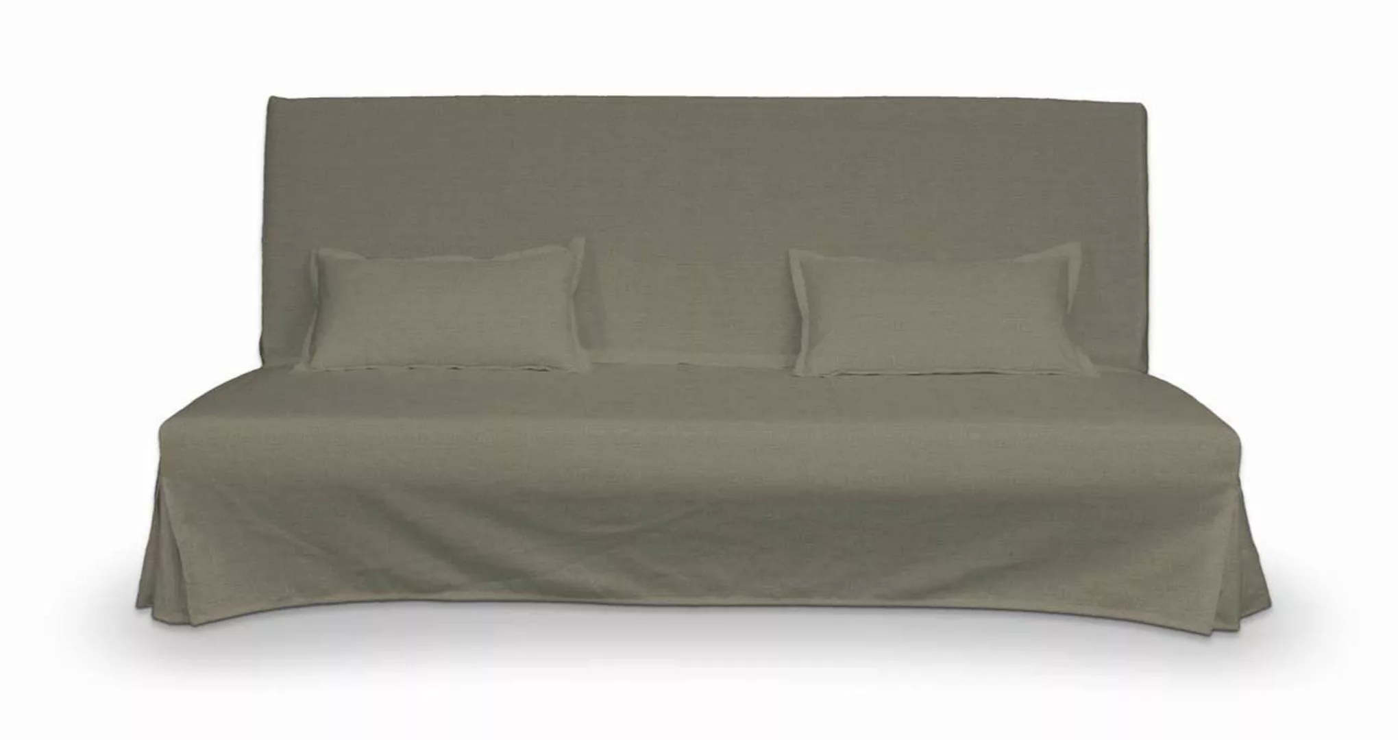 Bezug für Beddinge Sofa, lang mit zwei Kissenhüllen, beige-grau, Bezug für günstig online kaufen