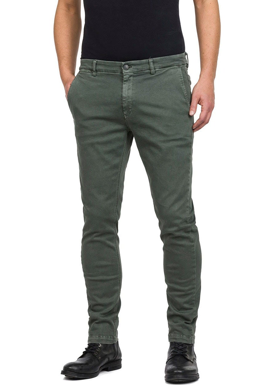 Replay Chinohose Slim Fit Jeans Zeumar Hyperchino Color (1-tlg) günstig online kaufen