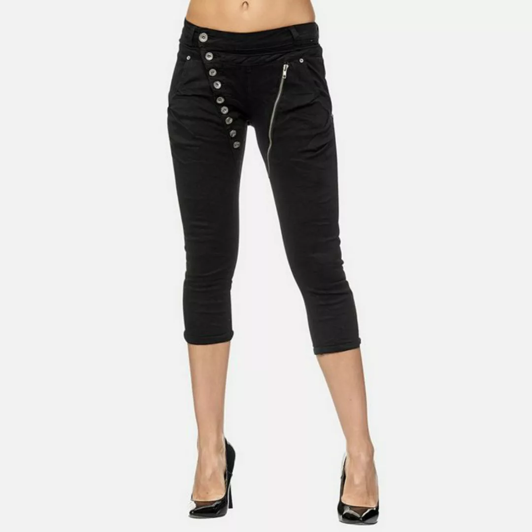 Elara Caprihose Elara Damen 3/4 Jeans Slim High Waist Capri Hose (1-tlg) günstig online kaufen