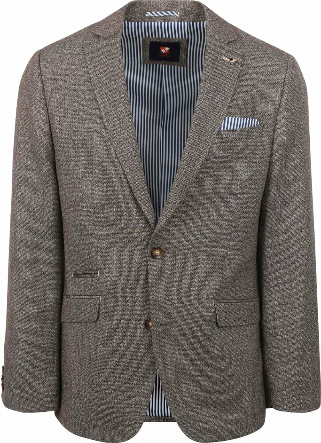 Suitable Cord Blazer "Heleen" Melange Braun/Blau - Größe 25 günstig online kaufen