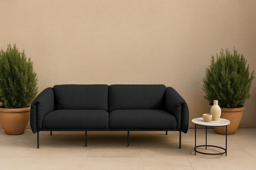 andas 2-Sitzer "Lumi", Outdoor Gartensofa, wetterfeste Materialien, Breite günstig online kaufen