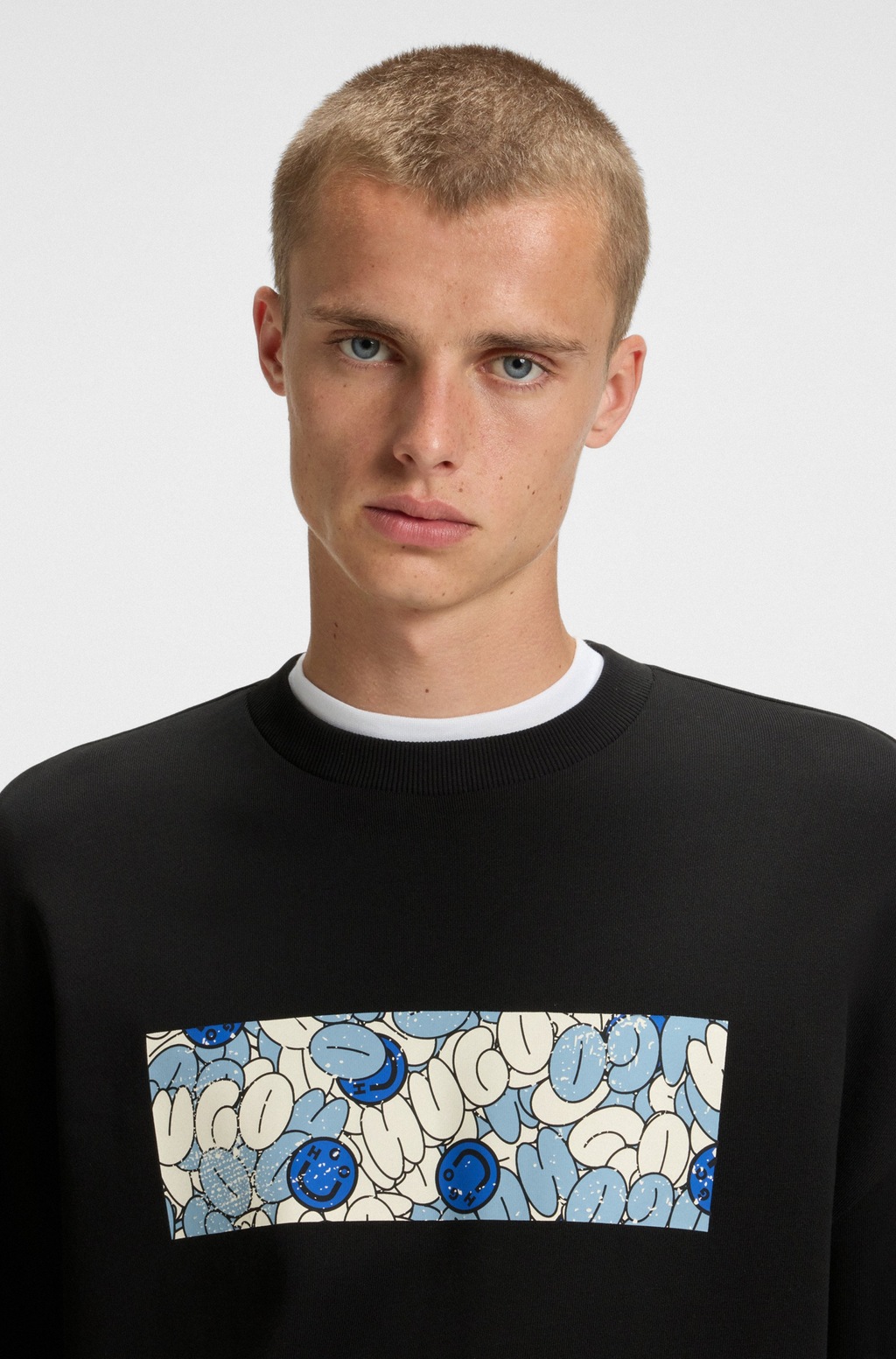 HUGO Blue Sweatshirt "Neprix" günstig online kaufen