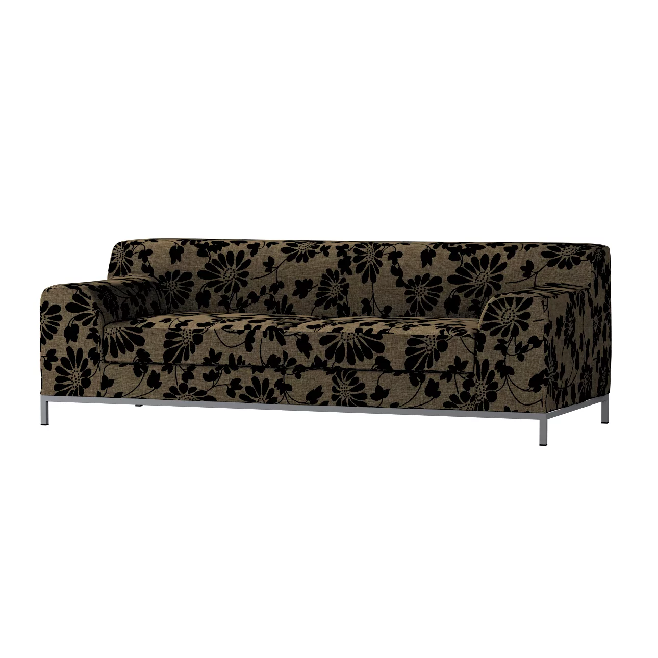 Bezug für Kramfors 3-Sitzer Sofa, beige-schwarz, Sofahusse, Kramfors 3-Sitz günstig online kaufen