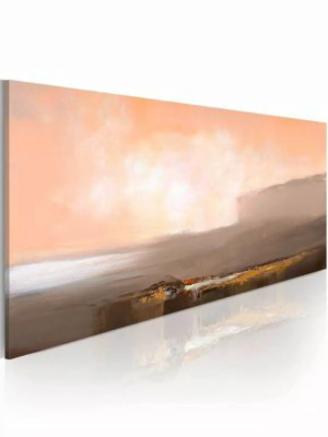 artgeist Handgemalte Bild Zwischen Rosa und Grau mehrfarbig Gr. 100 x 40 günstig online kaufen