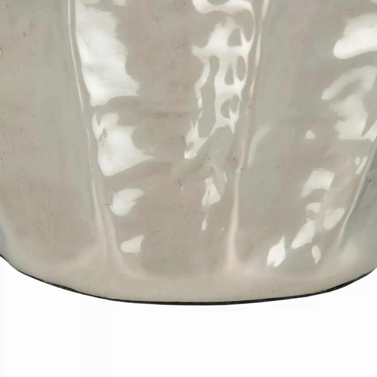 Vase 30,5 X 30,5 X 56 Cm Silber Aluminium günstig online kaufen
