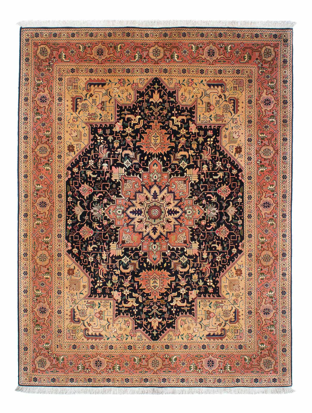 morgenland Orientteppich »Perser - Täbriz - Royal - 203 x 150 cm - hellbrau günstig online kaufen