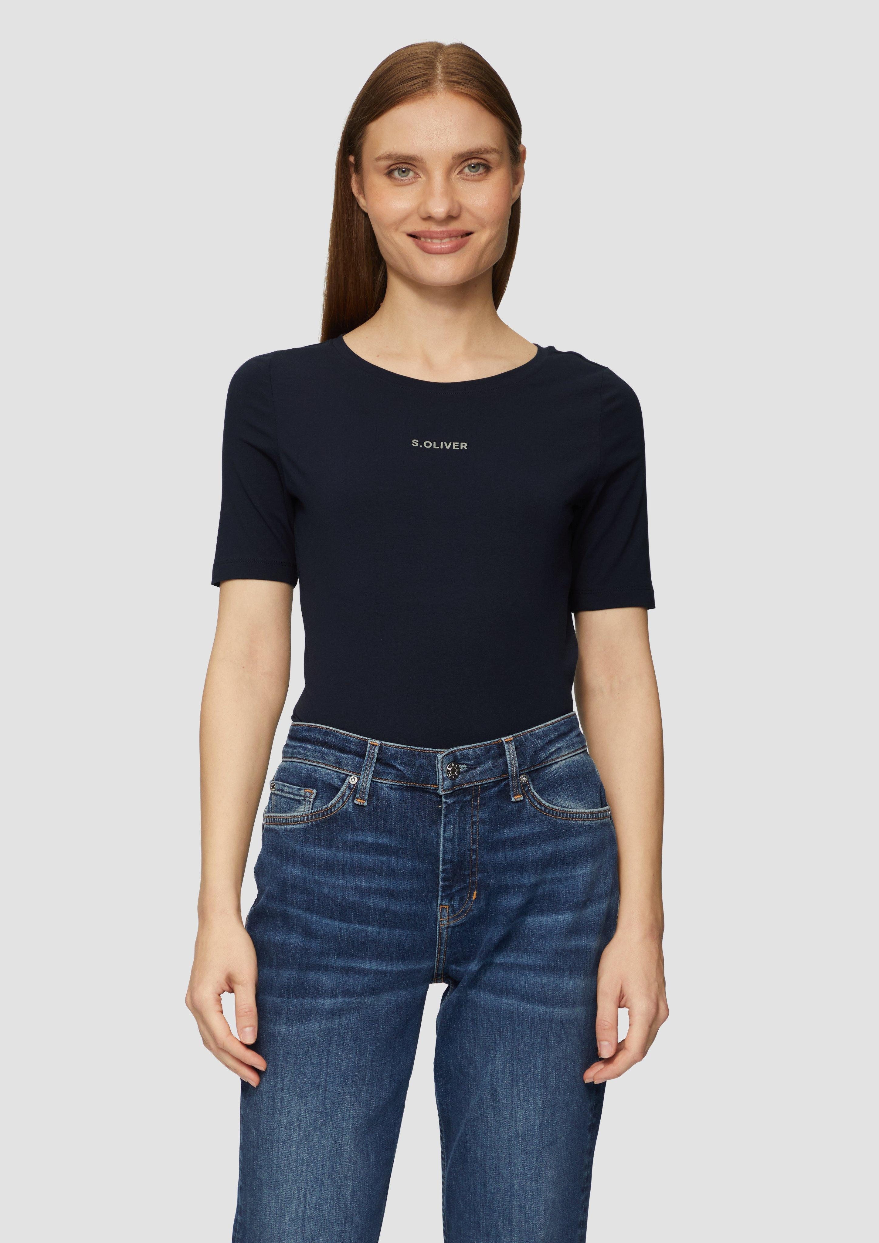 s.Oliver T-Shirt mit Logoschriftzug günstig online kaufen