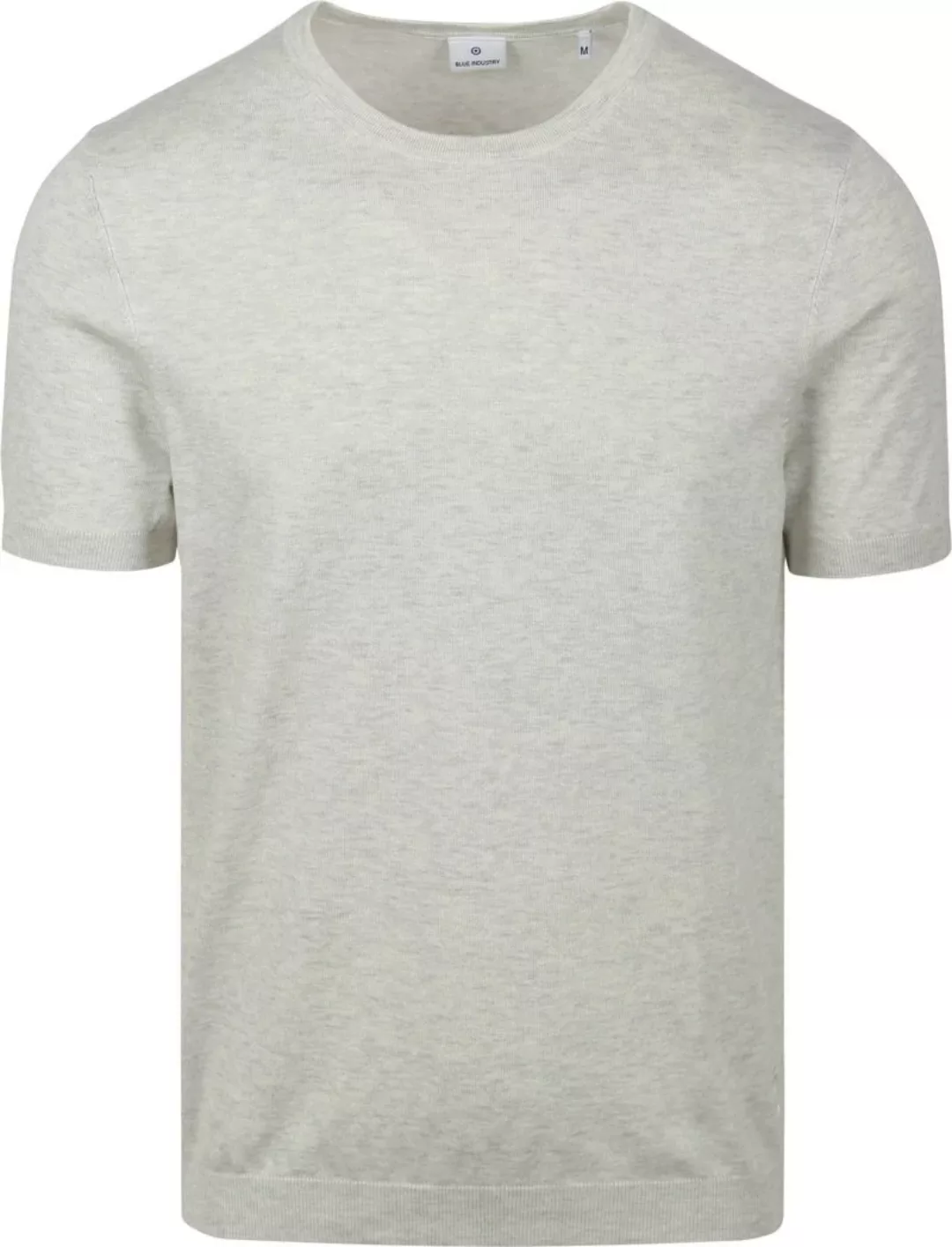 Blue Industry Knitted T-Shirt Melange Ecru - Größe M günstig online kaufen
