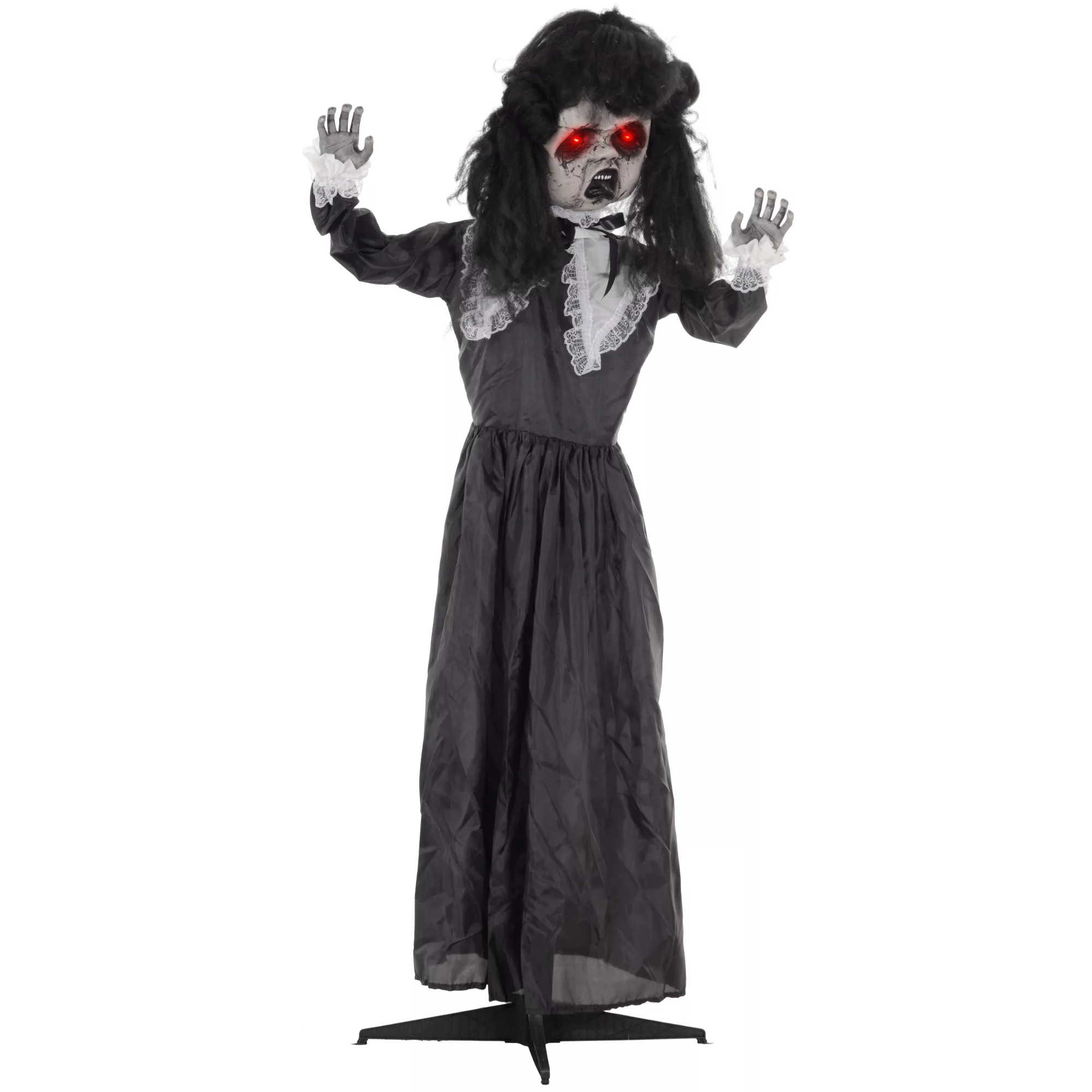 HOMCOM 160cm Halloween Dekoration Geisterpuppe mit LED-Lichter, Soundfunkti günstig online kaufen