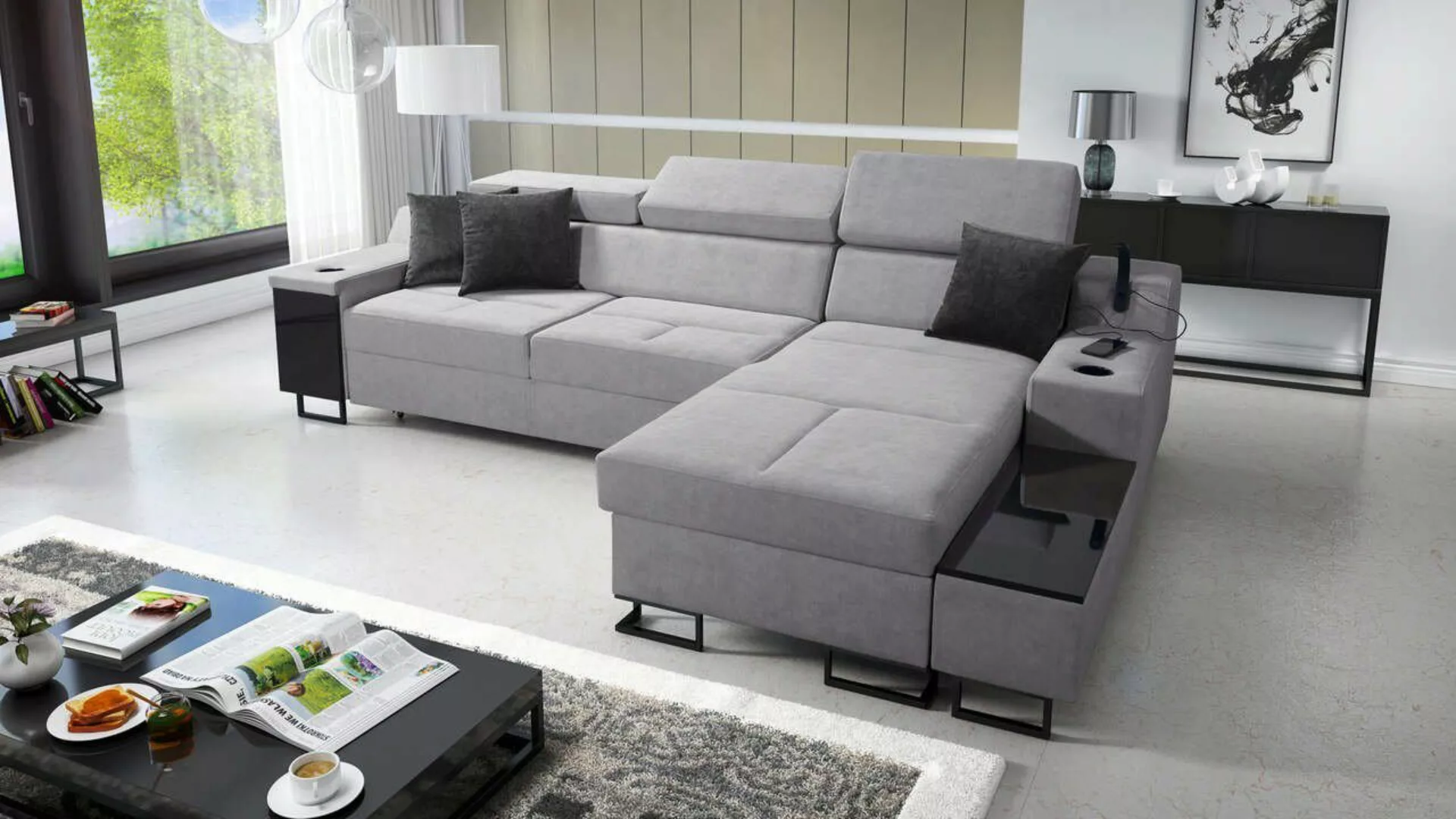 Best for Home Ecksofa Aria I Maxi: Schlaffunktion & Bettkasten für das Mode günstig online kaufen