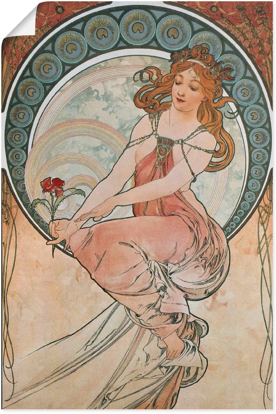 Artland Kunstdruck "Vier Künste: Die Malerei. 1898", Frau, (1 St.), als Alu günstig online kaufen