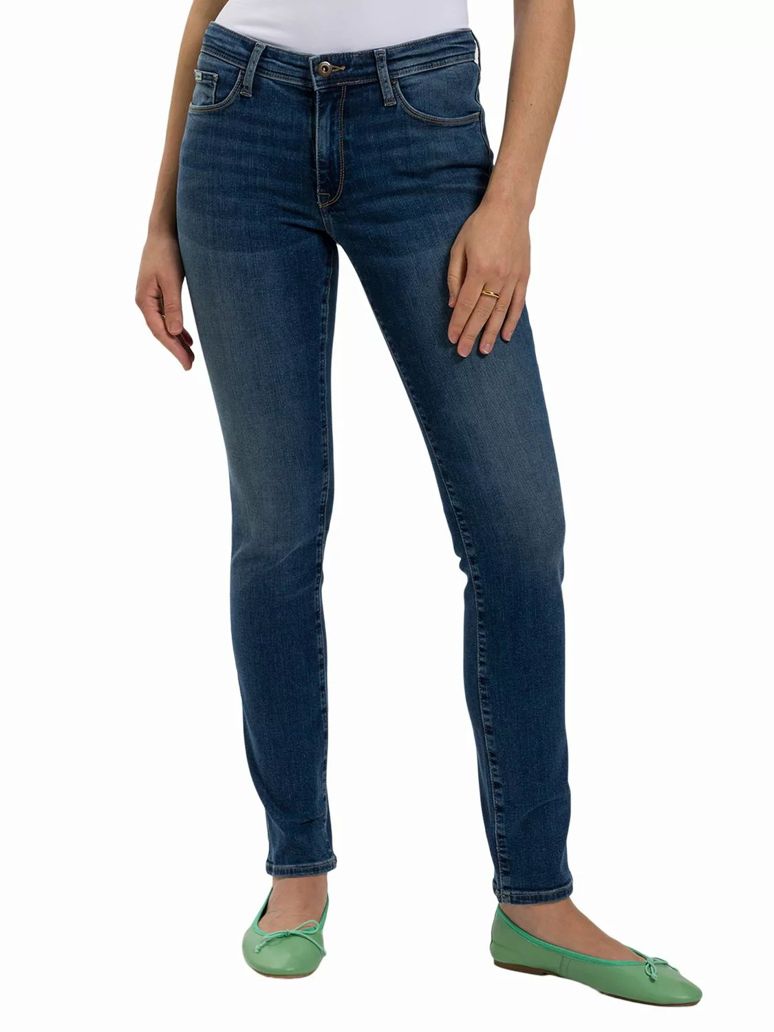 Cross Jeans Damen Jeans ANYA - Slim Fit - Blau - Dark Blue günstig online kaufen