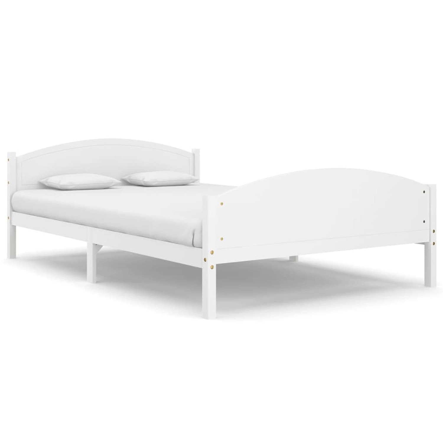 vidaXL Bettgestell Massivholzbett Weiß Kiefer 160x200 cm Doppelbett Bett Be günstig online kaufen